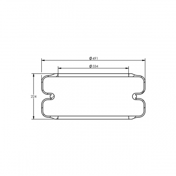 BOLSA SUSPENSOR ENCAIXE 520MM 8083 ST4001