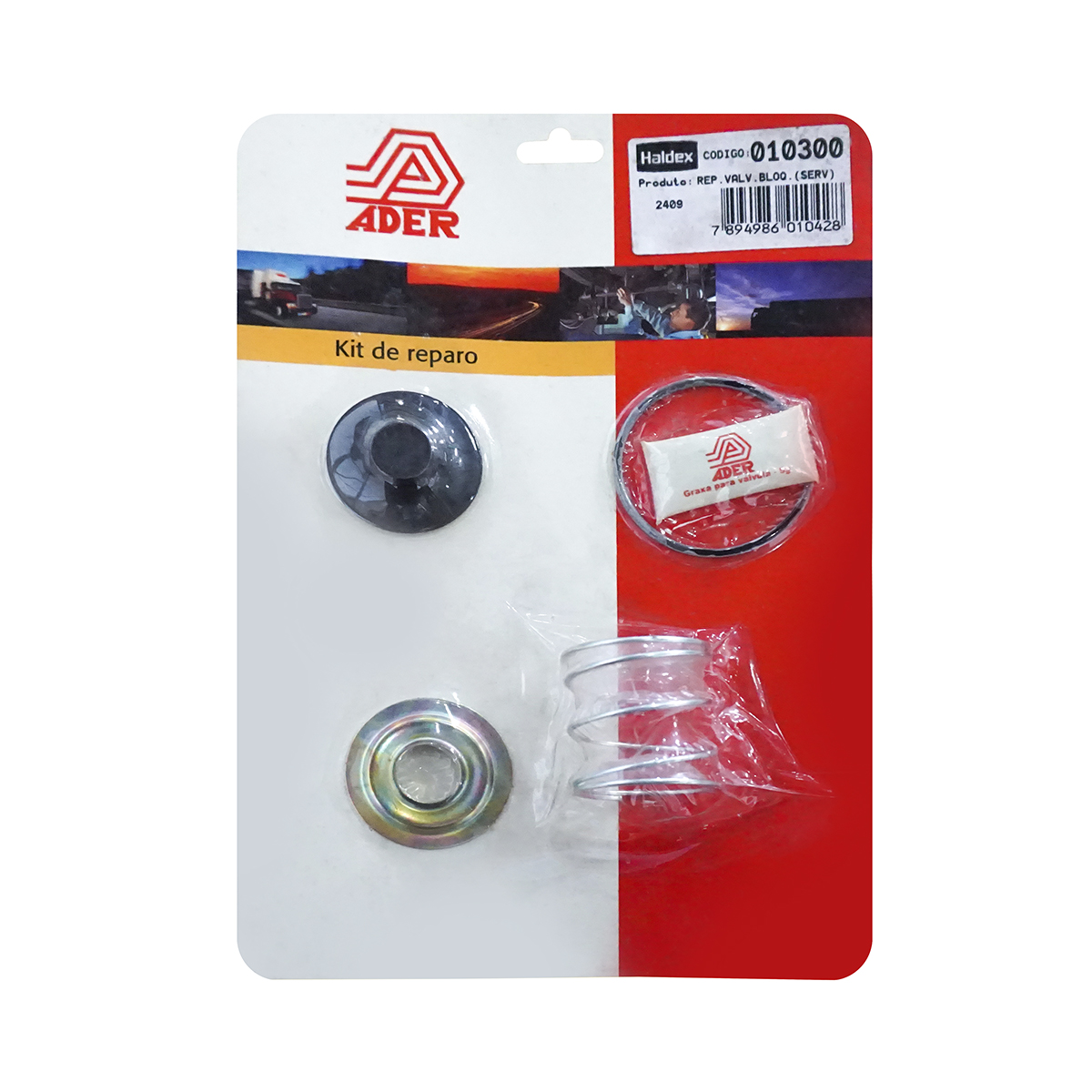 Kit Reparo de Válvula Ader HALDEX 010300 Kit Reparo de Válvula Ader HALDEX 010300